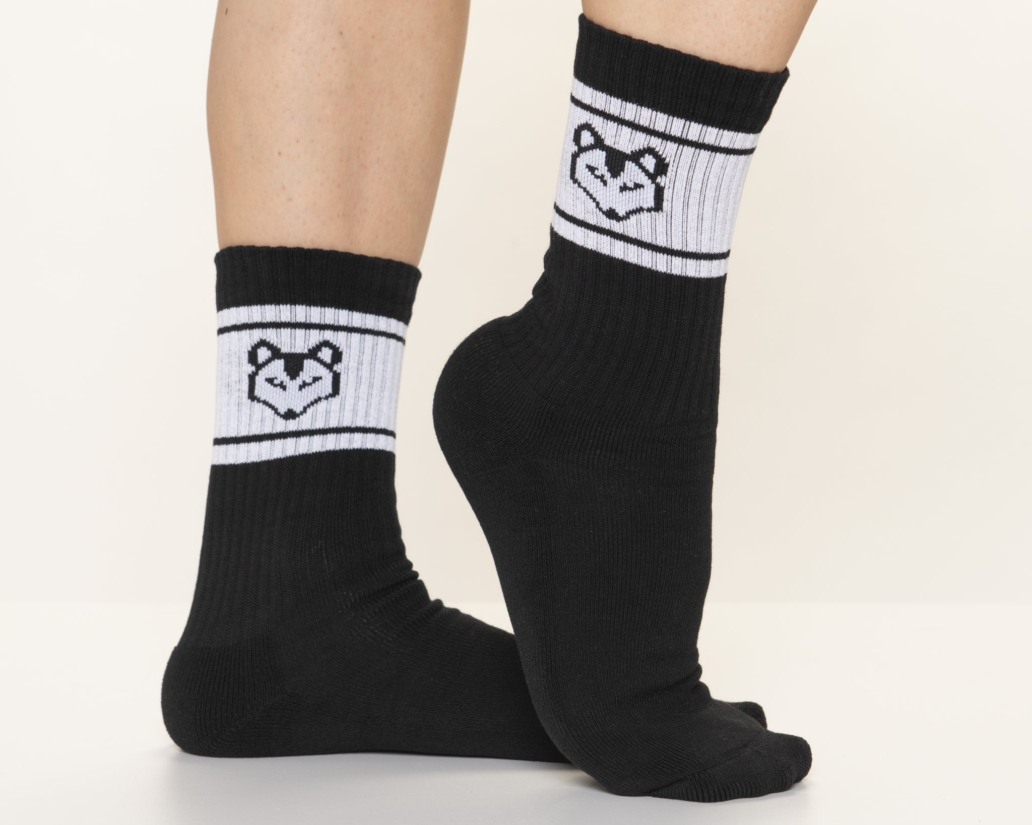Un Petit Chien Black Socks