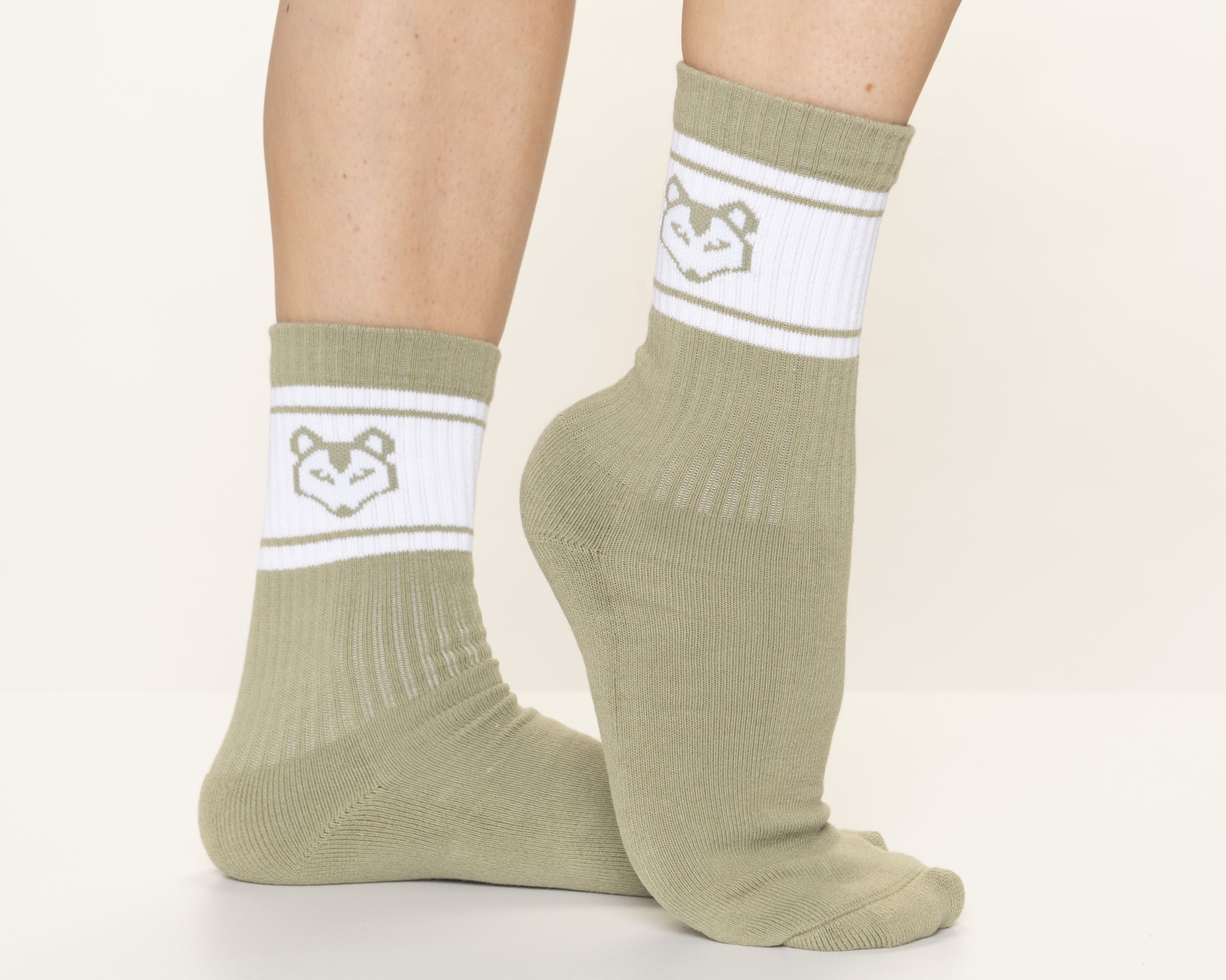 Un Petit Chien Marple Green Socks