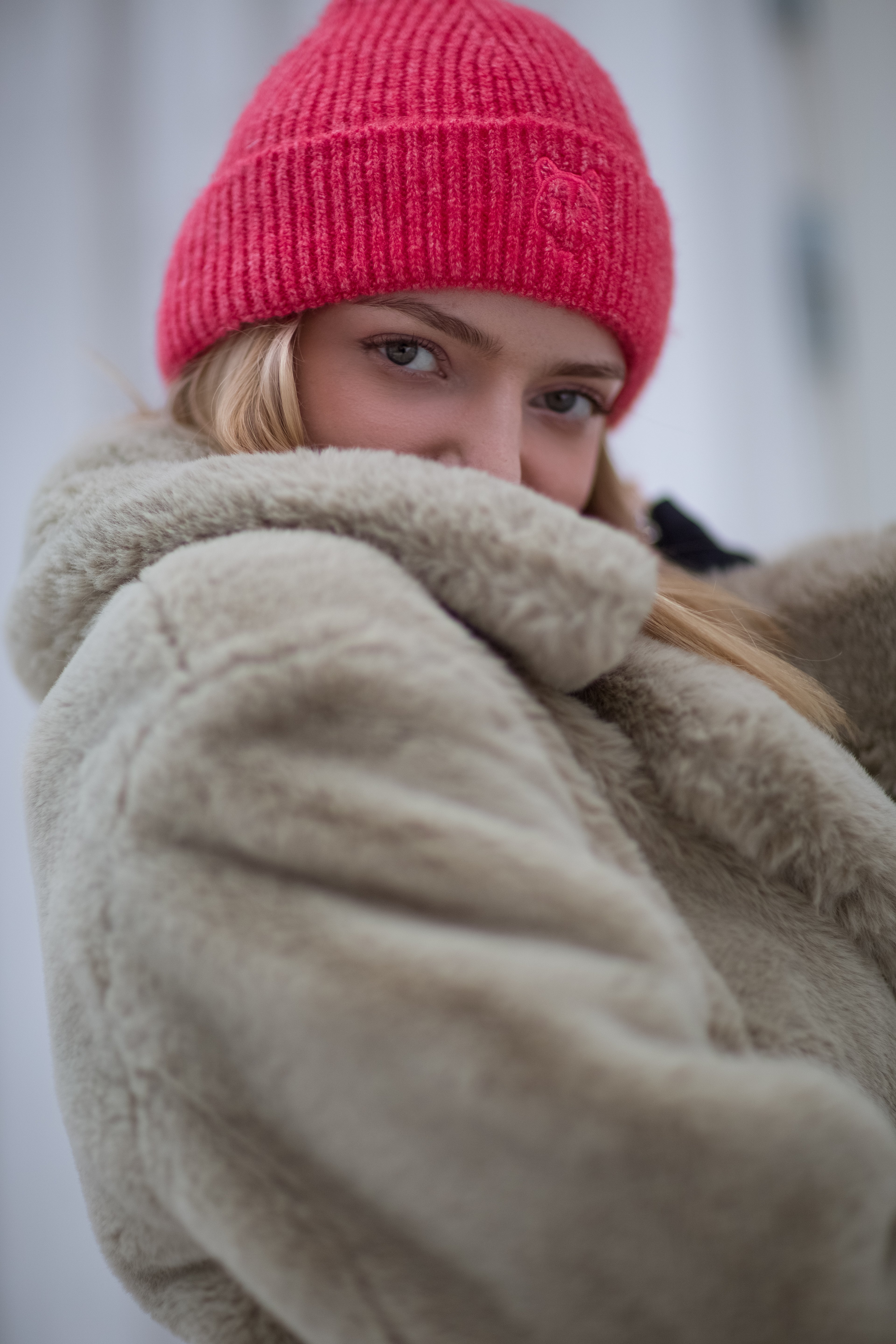 Arctic Breeze Dusty Orange Beanie
