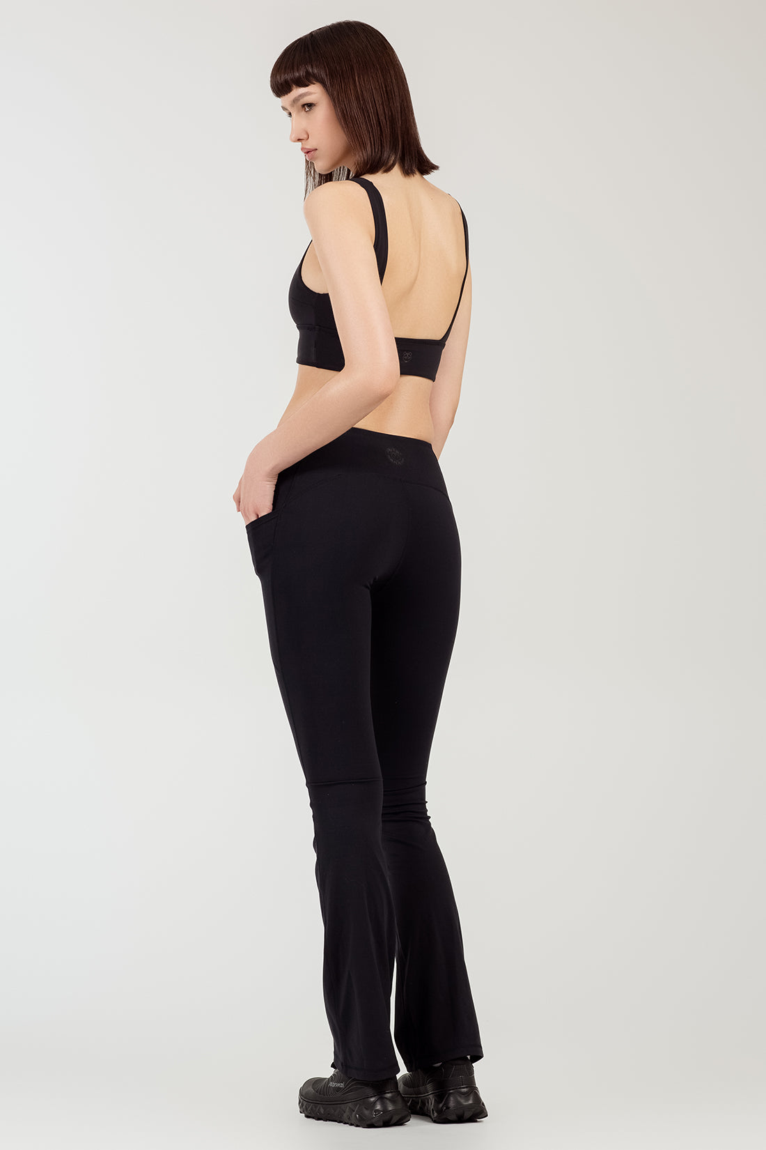 Emma Black Flared Leggings