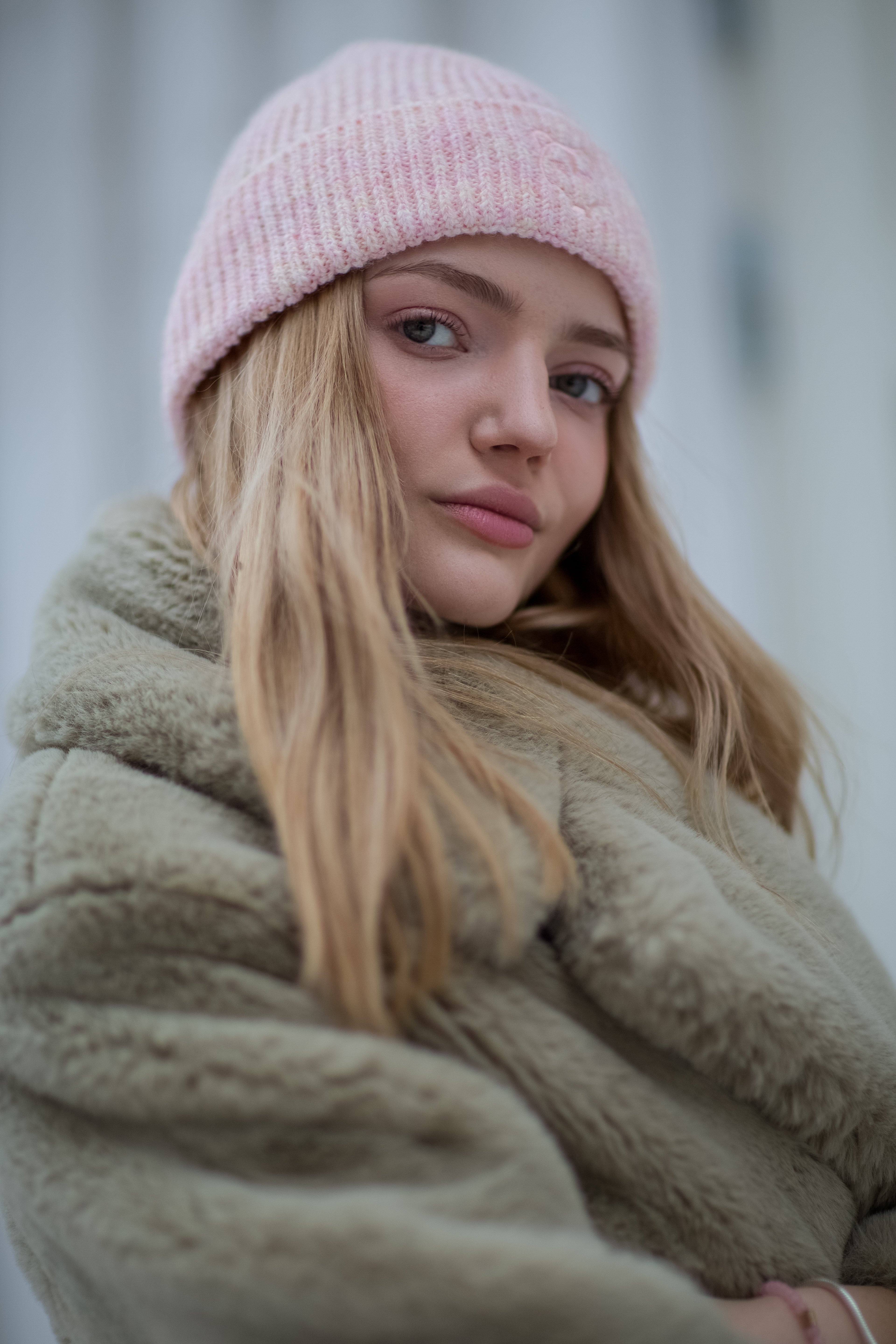 Arctic Breeze Powder Red Beanie