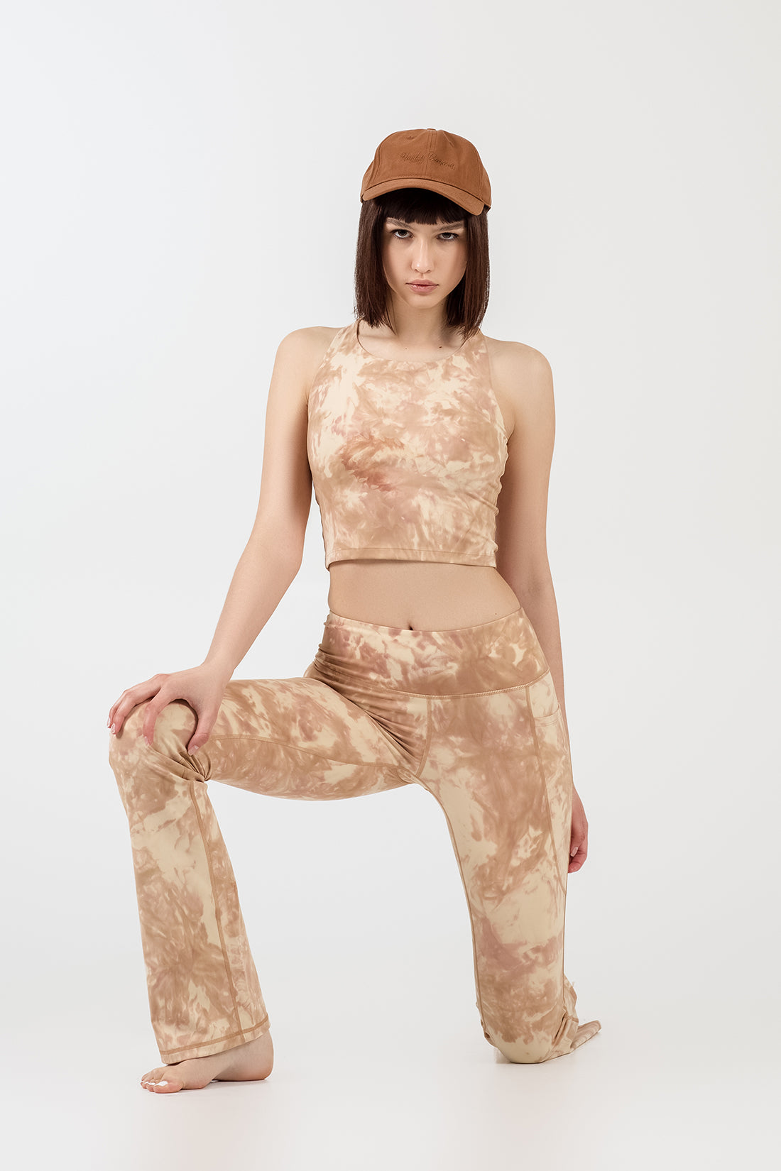 Emma Brown Caramel Flared Leggings