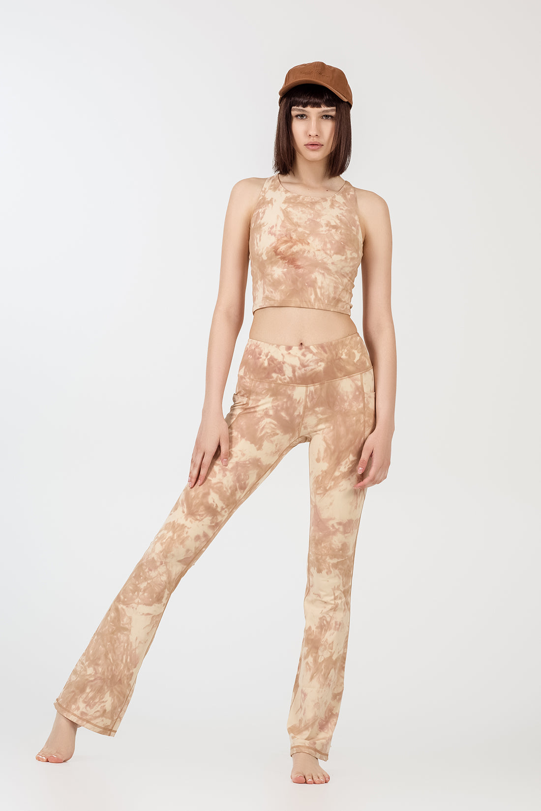 Emma Brown Caramel Flared Leggings