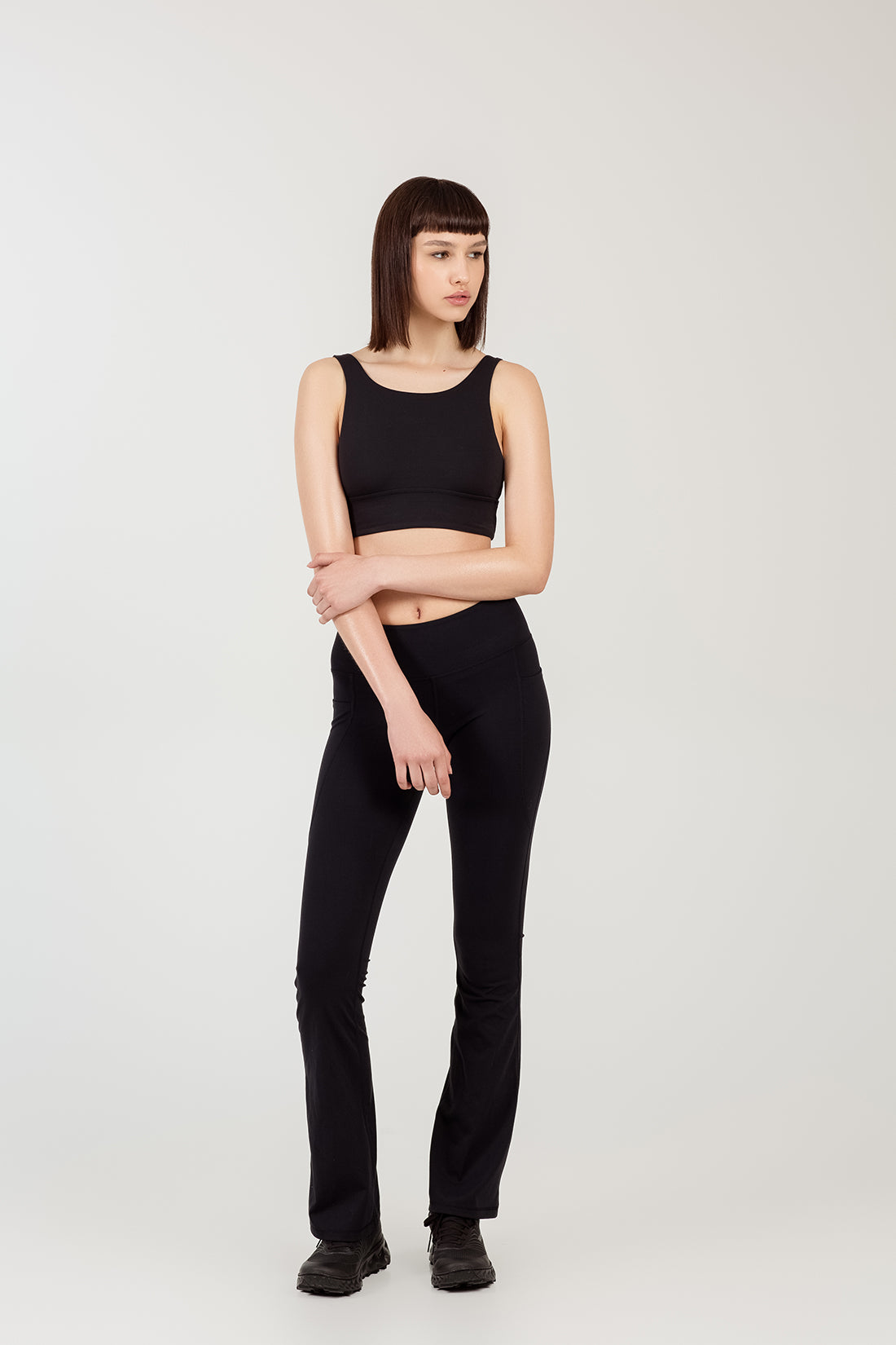 Emma Black Flared Leggings