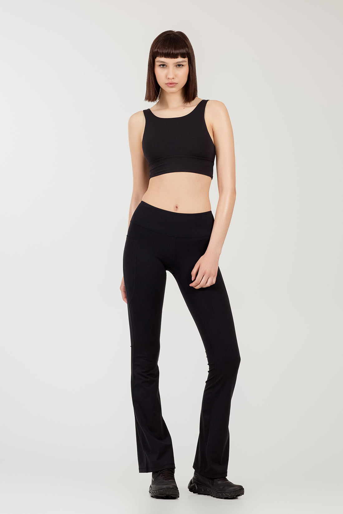 Emma Black Flared Leggings