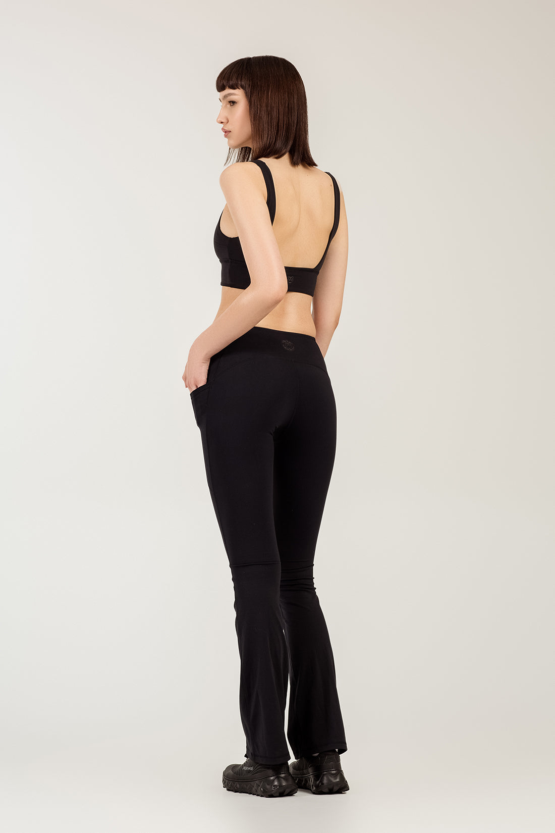 Emma Black Flared Leggings