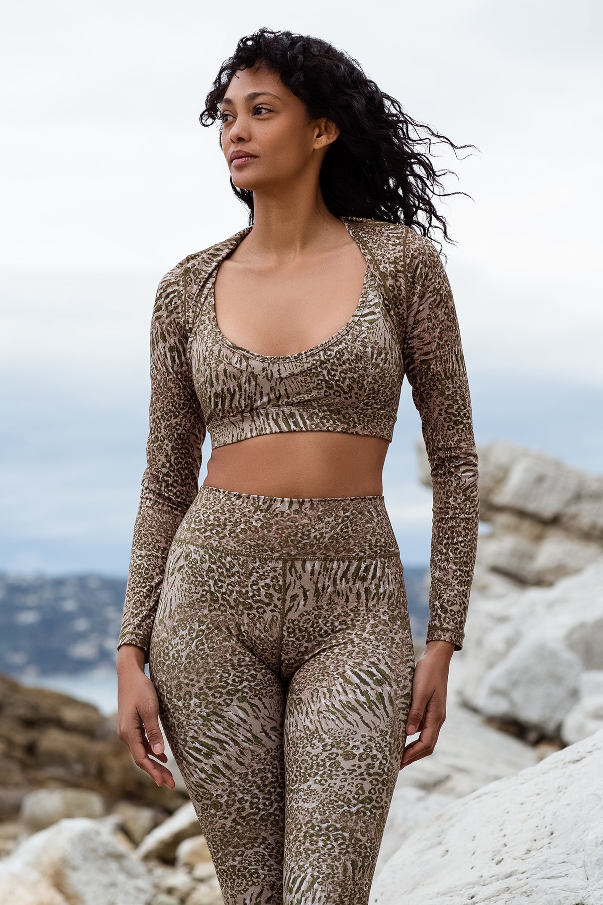 Giselle Green Safari Leggingsit