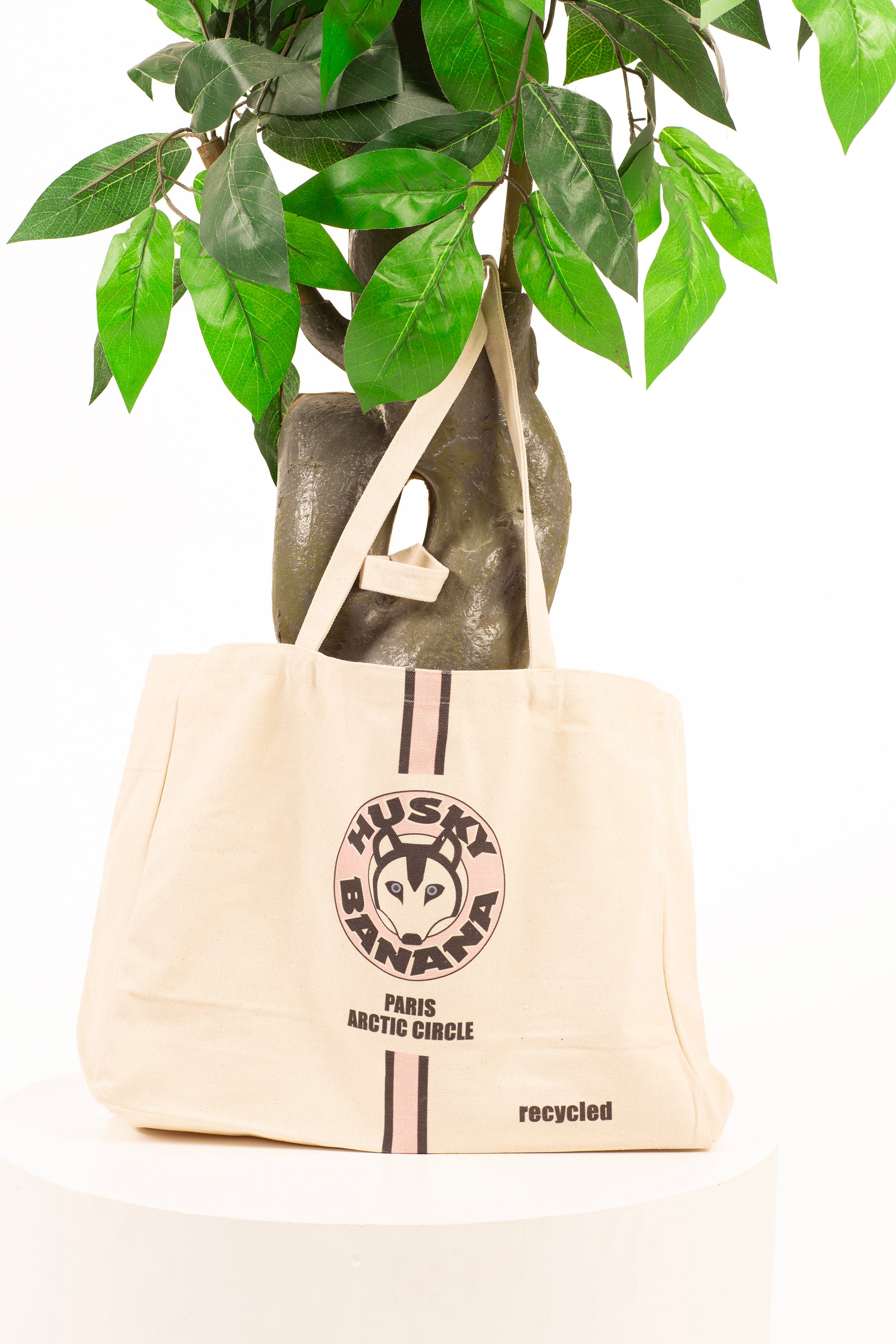 Husky Banana Tote Bag