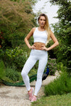 White Beach Leopard Bra